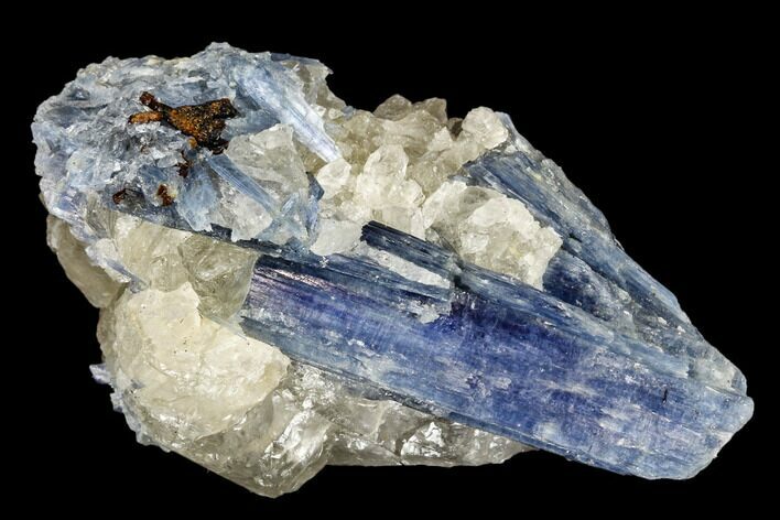 Vibrant Blue Kyanite Crystals In Quartz - Brazil #113478